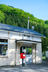 The landscape of Rikuchukawai station