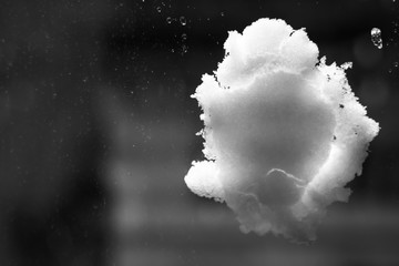 Snowball on the window