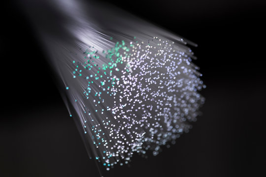Optical fiber transmitting information