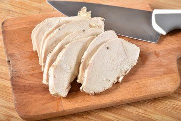 Chicken breast slices