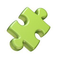 Green puzzle 3D