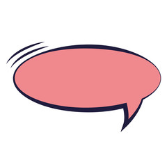 speech bubble pop art style