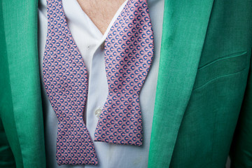 Colorful Suit and Tie Combo Mens Close Up