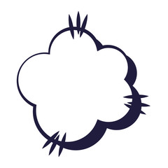 cloud expression pop art style