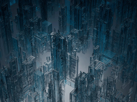 Skyscrapers, D Rendering