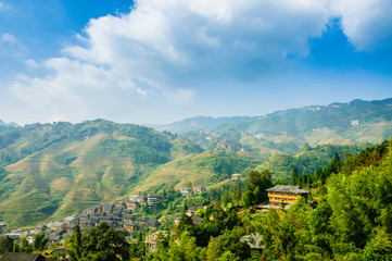 Fototapeta na wymiar Panorama of the mountains 