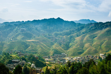 Panorama of the mountains 