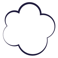 cloud expression pop art style