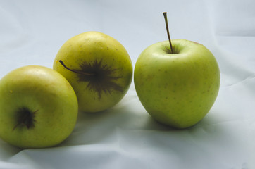 fresh golden apples