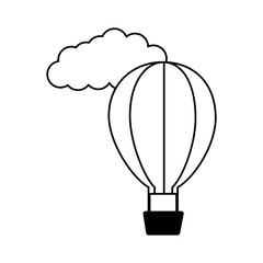 hot air balloon cloud