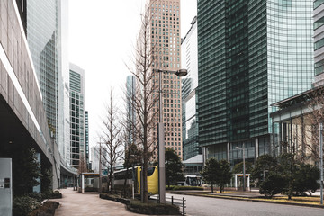 (東京都ｰ都市風景)汐留のオフィスビル街１