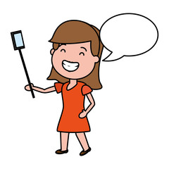 smiling woman speech bubble