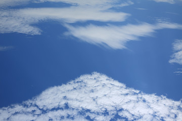 white cloud on blue sky background