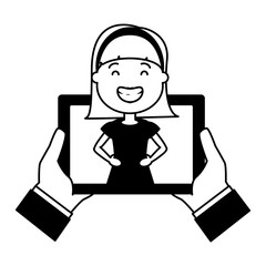 Fototapeta premium people tech device