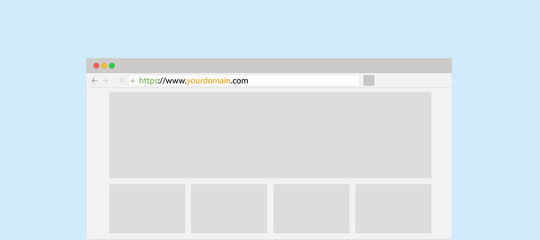 Get best domain name or website to grow your business, vector illustration 