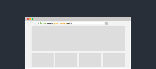 Get best domain name or website to grow your business, vector illustration 