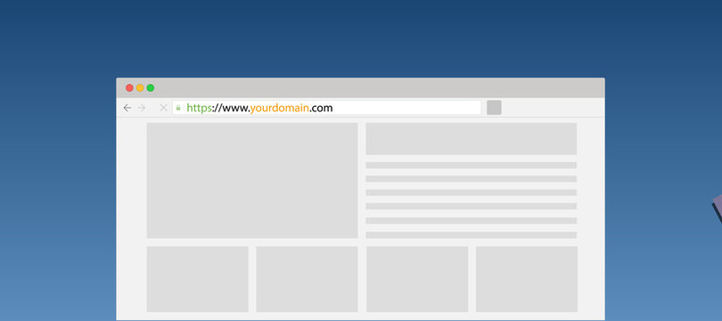 Domain name Website Illustration