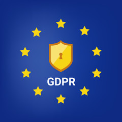 GDPR Europe Compliant sign / Simbol