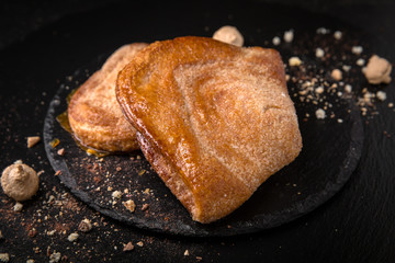 Sweet Soft Buns. Sugar envelope with cinnamon. Bakery