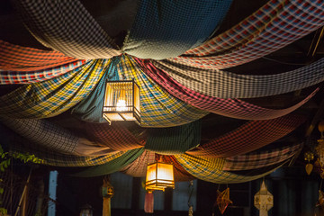Cloth and Lantern Ceiling