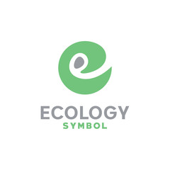 Creative Green Ecology Logo Vector Graphic Design