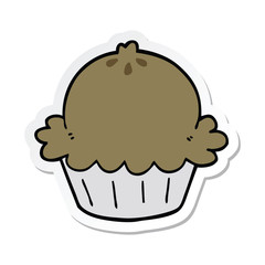 sticker of a cute cartoon pie