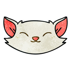 quirky hand drawn cartoon cat