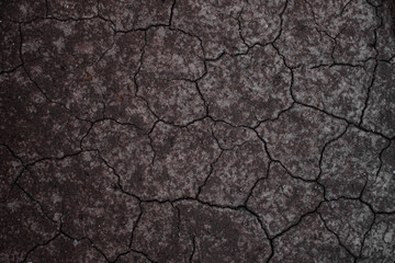 Dry land or dry soil. Cracked ground background.