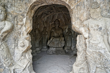 Longmen, grottoes, buddha, cave, luoyang, china, asia