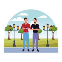 casual people cartoon