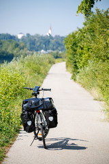 Touring bicycle in Austria