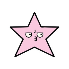 Obraz premium cute cartoon star fish