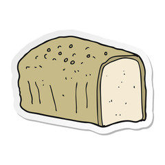sticker of a cartoon bread