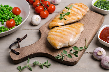 Fried chicken breast