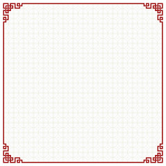 Chinese Traditional Background, White Page