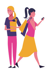 casual people cartoon