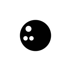 Obraz premium bowling ball glyph vector icon