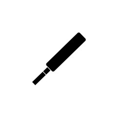 cricket bat glyph vector icon
