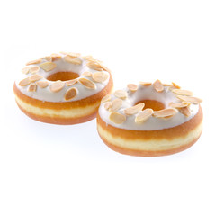 donut or donut with concept on a background.