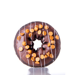donut or donut with concept on a background.