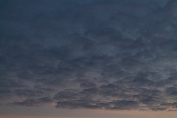 Fototapeta na wymiar cirrus clouds at sunset 