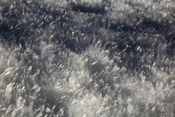 Close up picture of Crystal Snowflake during a sunny winter day. Taken in British Columbia, Canada.