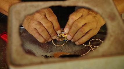 Fototapeta premium hand with coins