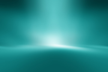 Blue empty room studio gradient used for background and display your product