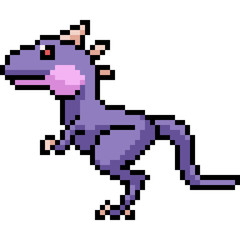 vector pixel art dinosaur monster