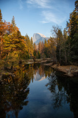 Beautiful American Landscape in Yosemite National Park, California, United States.