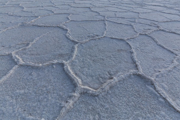 Fototapeta na wymiar Salt Pan at the Badwater Basin, Death Valley National Park, California, United States.