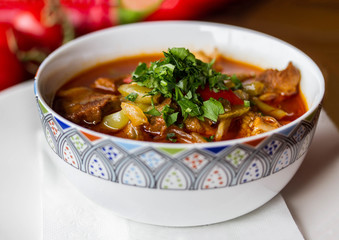 Lagman. Dish of Uzbek cuisine.