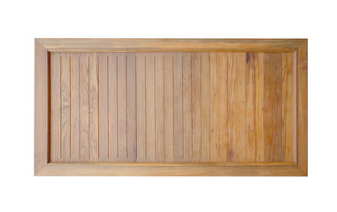 Isolated wood wall on a white background.