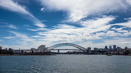 Naklejka premium Sydney Bridge and Opera House